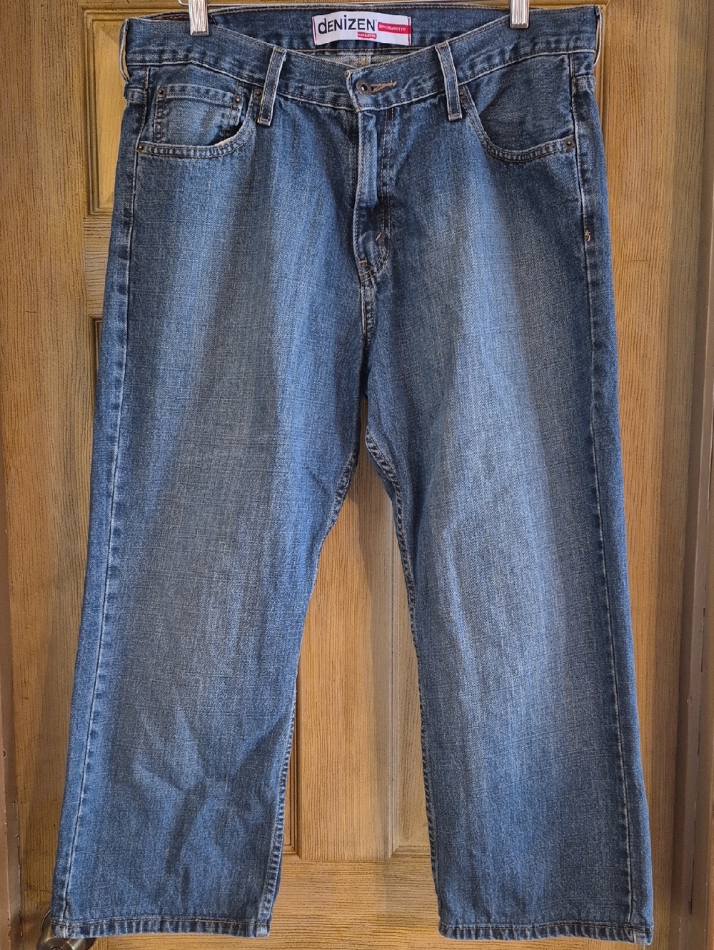 Denizen Denim Jeans Zip Front 281 Straight Fit From Levis 34 X 30 100% Cotton
